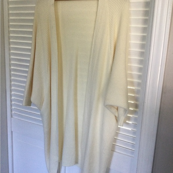 Cherie Bliss Cream Sweater Cardigan, One Size - Picture 2 of 4